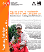 Equipo para la recolección manual de café. Canguaro 2M. Experiencia de investigación participativa