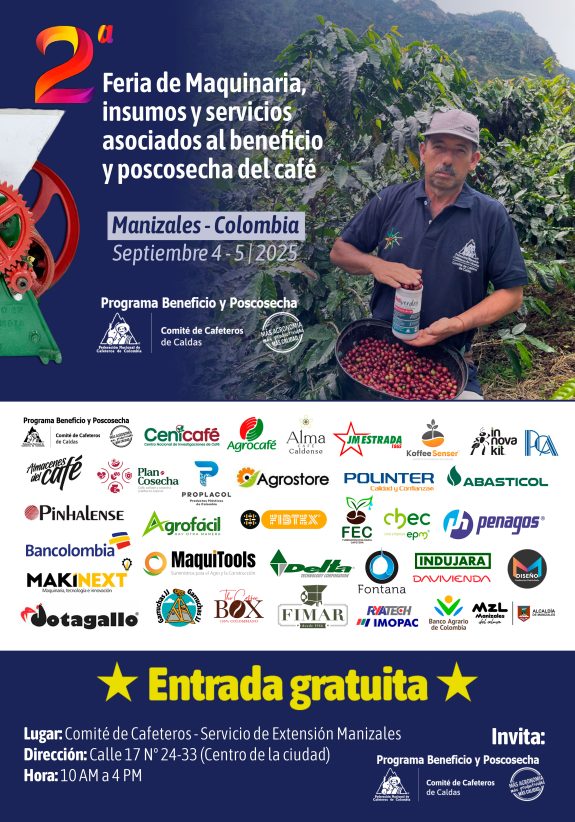 Feria de maquinaria y equipos de poscosecha del café llega a Manizales