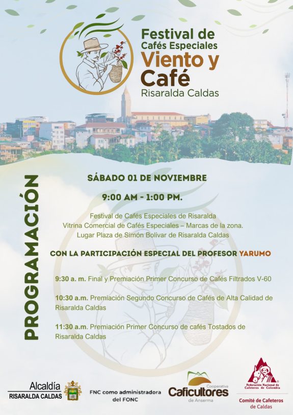 El aroma del café especial se toma Risaralda Caldas con el Festival “Viento y Café”
