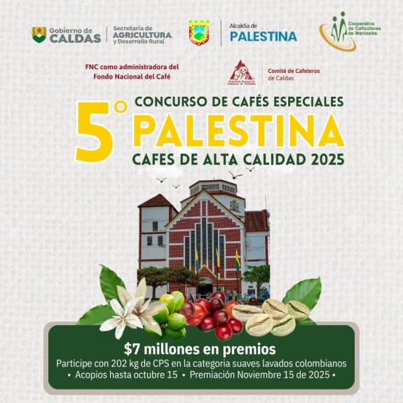 Este sábado se conocerán los ganadores del V Concurso de Cafés Especiales de Alta Calidad de Palestina