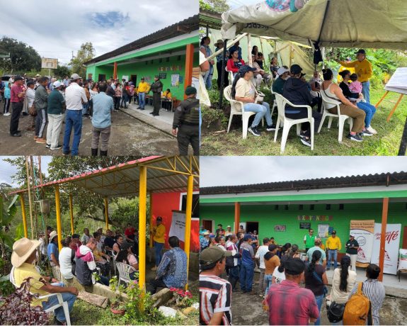 Día de campo en la vereda Santa Helena en Marquetalia fortalece conocimientos de 110 caficultores