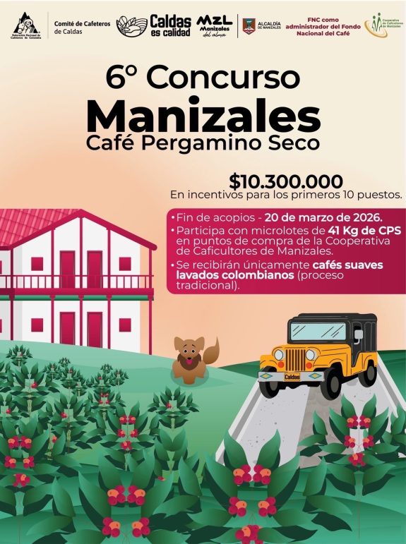 Los caficultores de Manizales aún están a tiempo de inscribirse en el Concurso de Café Pergamino Seco