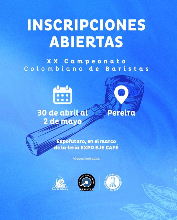 En el marco de Expo EjeCafé se realizará el XX Campeonato Colombiano de Baristas